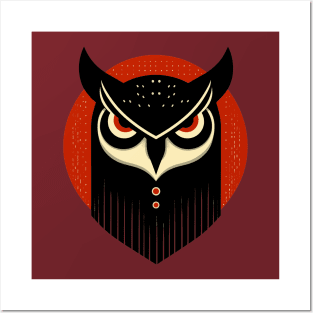 Angry owl Posters and Art